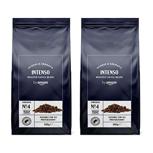 Amazon Coffee Beans Caffè Intenso,Light Roast 2 x 500g - £7.77 or £6.95 via S&S