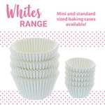 Baked with Love White Greaseproof Paper Cupcake Cases, 50mm - Pack of 100 £1.20 @ Amazon