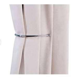 Argos Home Pair of J-Shaped Curtain Holdbacks - Chrome £5.50 (Free Collection) @ Argos