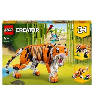 LEGO Creator 3in1 Majestic Tiger Building Set 31129 £30 @ Asda George