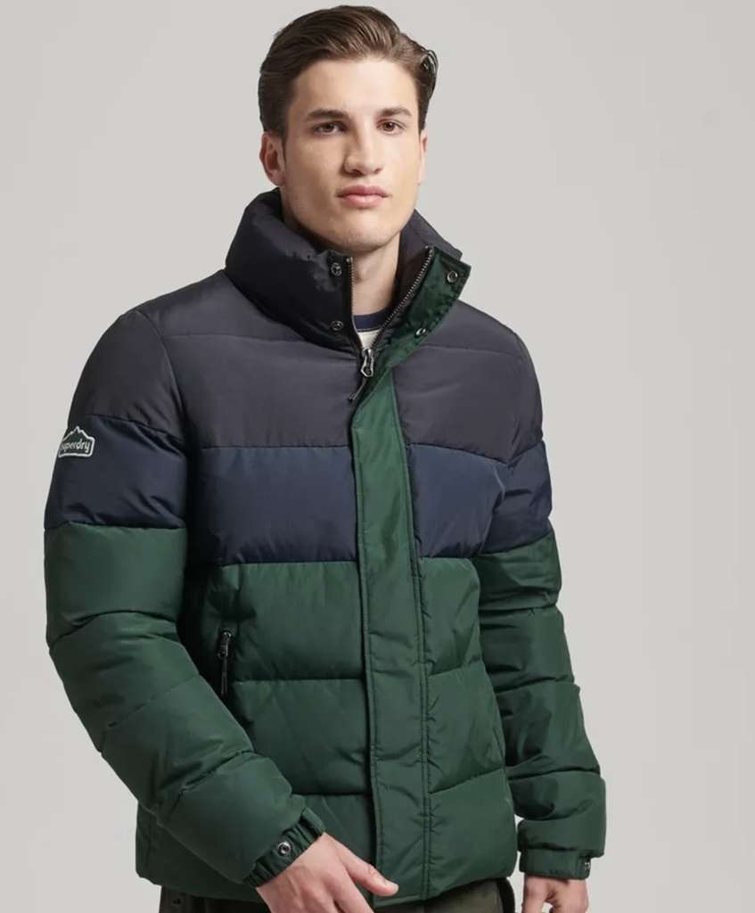 PapoeaNieuwGuinea Keizer paddestoel Superdry Mens Vintage Retro Puffer (Sizes S-XXXL) - £40.37 With Code + Free  Delivery @ Superdry Outlet / eBay | hotukdeals