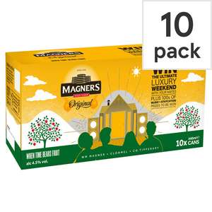 Magners Apple Cider 10X440ml Cans £6 (Clubcard Price) @ Tesco