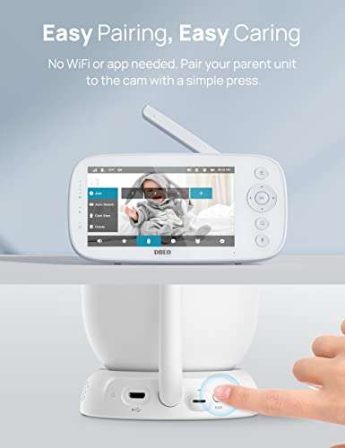 Dreo Baby Monitor, 5 Inches 720P HD Split Screen £79.99 with voucher @ Dispatches from Amazon Sold by DreoHomeAppliance