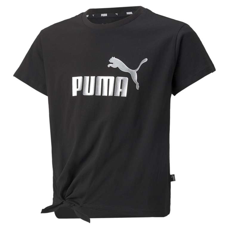 PUMA Girl's Ess+ Logo Knotted Tee 7-8yrs