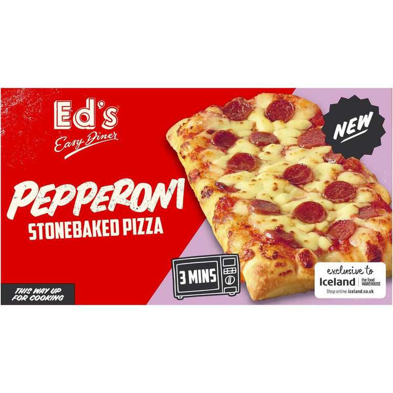 Ed's Easy Diner Pepperoni Stonebaked Pizza 160g