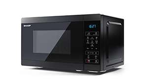 SHARP YC-MS02U-B Compact 20 Litre 800W Digital Microwave