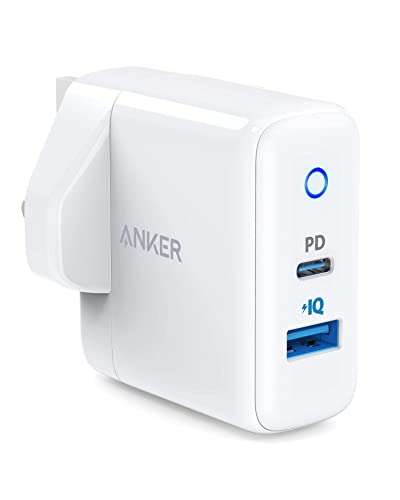 Anker 32W 2 Port USB C Charger with 20W Power Delivery Adapter - £17.99 sold by Anker Direct @ Amazon