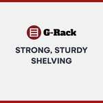 G-Rack Garage Shelving Unit: 150cm x 75cm x 30cm Single bay, Black 5 Tier Unit £21.49 with voucher Dispatches and Sold by G-Rack Ltd Amazon