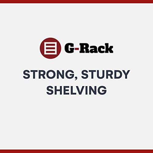 G-Rack Garage Shelving Unit: 150cm x 75cm x 30cm Single bay, Black 5 Tier Unit £21.49 with voucher Dispatches and Sold by G-Rack Ltd Amazon