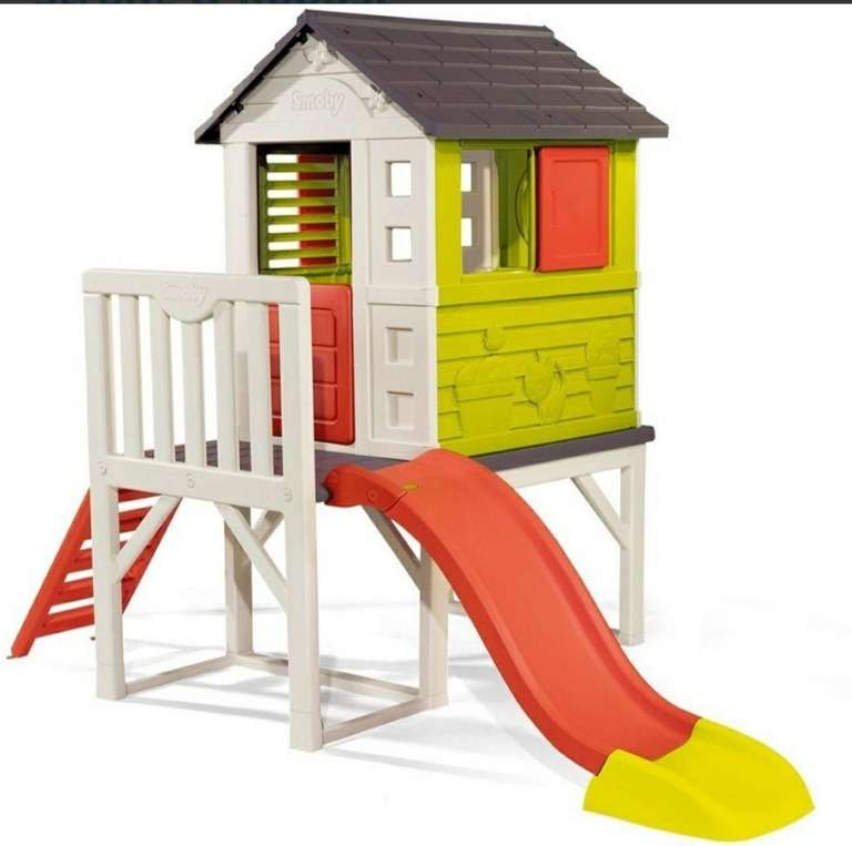 Smoby House of Stilts Garden Playhouse with slide £250 @ B&M Castleford