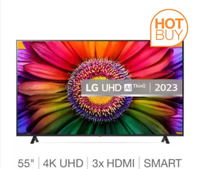 LG 55UR80006LJ 55 Inch 4K Ultra HD Smart TV with 5 Year Warranty (with code)