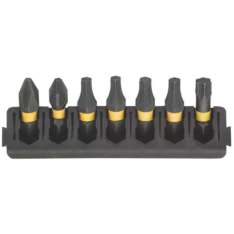 DEWALT Flextorq 6.35mm Hex Shank Mixed Screwdriver Bits 7 Pieces (Free C&C Only) - Very Limited Locations