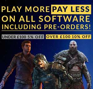 PS4 / PS5 / Xbox / Nintendo / PC - Software Discount - 5% off under £100, 10% off over £100 spend @ The Game Collection