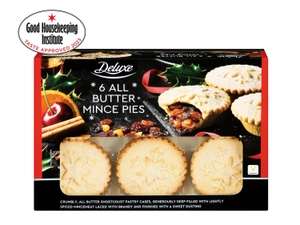 Lidl Deluxe All butter Mince Pies, 6 pack - Buy one get one Free