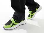 Men's BOSS Owen runner trainers in black and green with Code