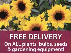 FREE Delivery on all plants, bulbs and seeds with code
