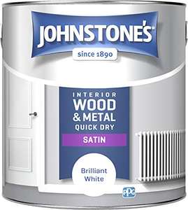 Johnstone's - Quick Dry Satin - Brilliant White 2.5 L. Amazon