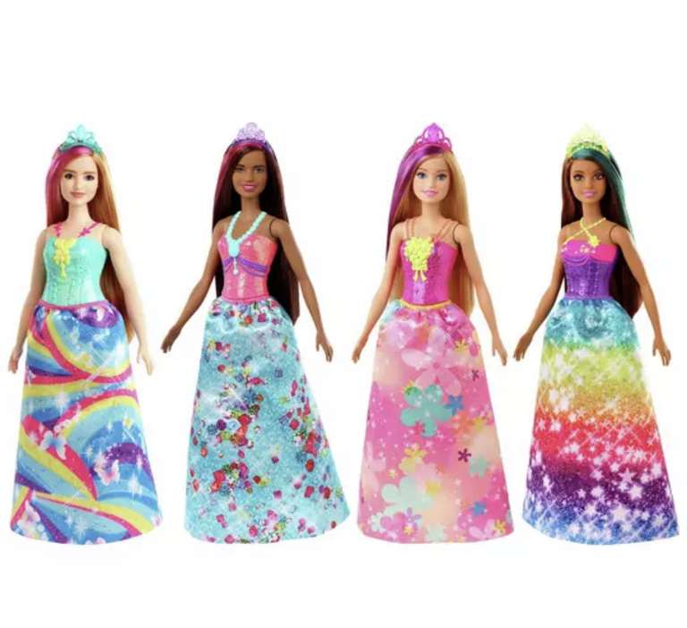 Barbie Dreamtopia Dolls, Princess/Unicorn or Mermaid - £6 each with code + free click and collect @ Argos