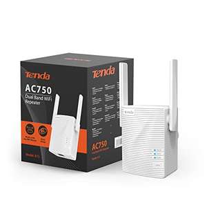 Tenda A15 AC750 Dual Band Universal WiFi Repeater, Broadband/Wi-Fi Extender, Wi-Fi Booster/Hotspot with 1 Ethernet Port £7.99 @ Amazon