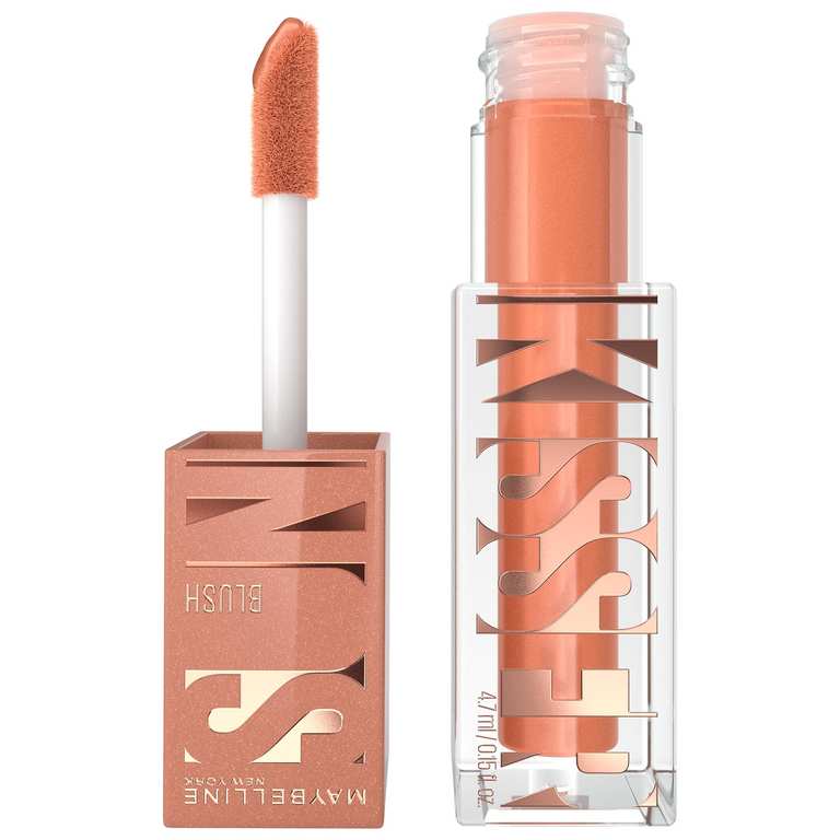 Maybelline New York, SUNKISSER, Multi-Purpose Illuminating Liquid Blush, Shade: Downtown Rush - 4.7 ml