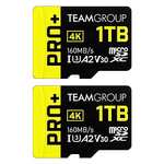 2-pack 1TB TEAMGROUP Pro Plus MicroSD A2 V30 160MB/s