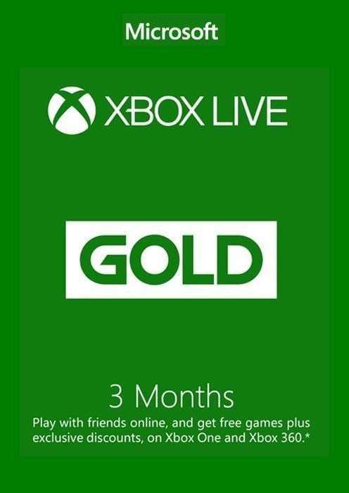 [Xbox] 3 Month Xbox Live Gold Membership (EU/UK/Worldwide)