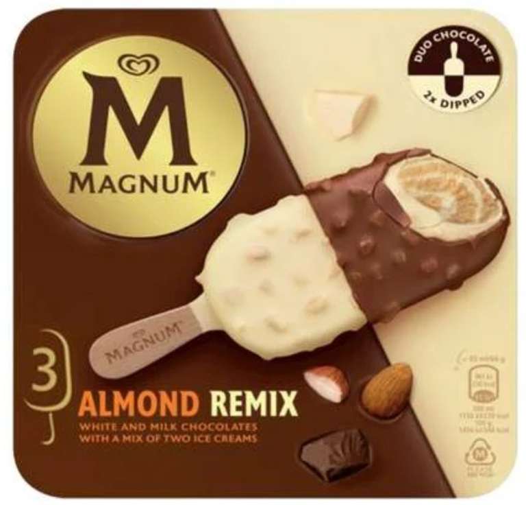 Magnum Almond Remix x 3 - 99p @ FarmFoods