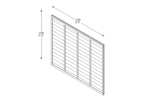 Super Lap Fence Panel Pressure Treated 6ft x 5ft (1.83m x 1.52m) - Free Collection Only