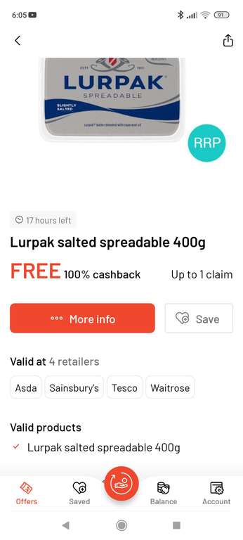 Lurpak Spreadable 400g - Nectar Price - 100% Cashback From Checkout Smart For Selected Accounts