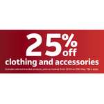25% off Clothing and Accessories plus Free Click and Collect @ Tu Clothing Sainsburys