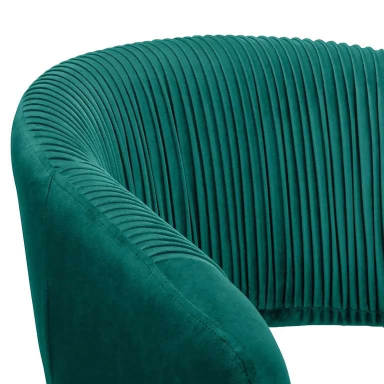 Georgette Pleated Office Chair - Emerald / Grey - £75 + £6 Delivery @ Homebase
