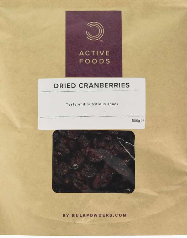 Bulk Dried Cranberries, 500g £2.83 S&S / £2.67 w/voucher