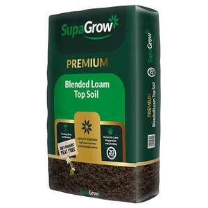 SupaGrow Premium Blended Topsoil 20L £1.50 (Free Collection in Selected Stores) @ Homebase