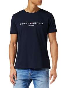 Tommy Hilfiger Men's Shirt Tommy Logo Tee [XS/SM/M/L/XXL Sky Captain Blue] - £16.50 (Possible £11.50 Using Promo) @ Amazon