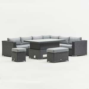 Chakra rattan dining set was £1699 now £1099 or £1049 with code, see below @ AMC Furniture