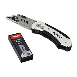 Timco Folding Utility Knife & 10 Blade Pack