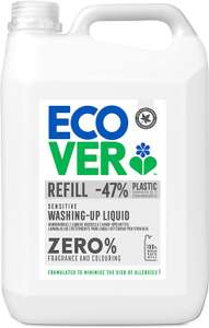 Ecover Zero Washing Up Liquid Refill 5L - £8.80 / £7.92 Subscribe & Save @ Amazon