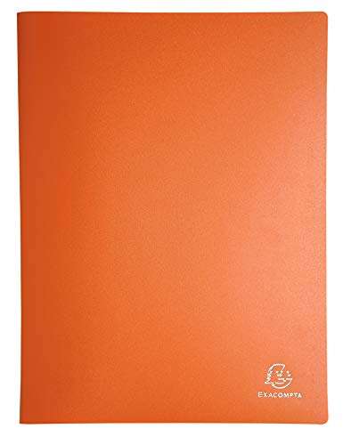 Exacompta - Ref 8820E - Semi-Rigid PP Display Book - Suitable for A4 Documents, 20 Pockets, 40 Viewing Pages - Assorted Colours (Pack of 20)