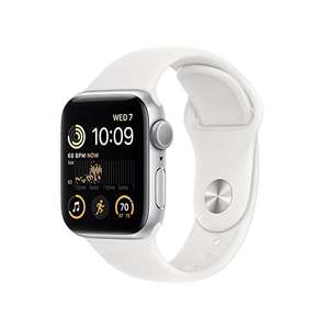 Apple Watch SE (2nd generation) (GPS, 40mm) Smart watch - Silver Aluminium Case with White Sport Band