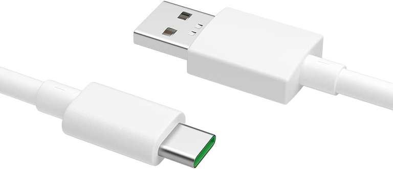 OPPO 80W SuperVOOC 4.0 charger & Oppo VOOC Cable USB-A to USB-C 1M (or charger only £17.21)