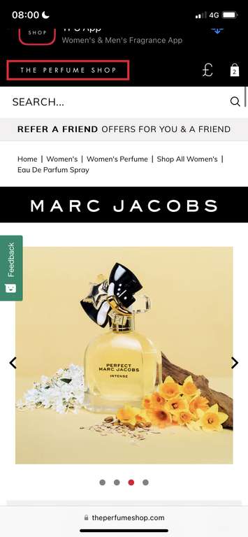 Marc Jacobs Perfect Intense 50ml - £39.99 @ The Perfume Shop