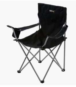 Isla Lightweight Folding Camping Chair | Black Seal Grey. With code