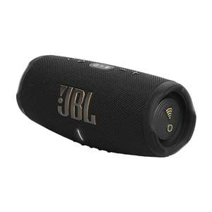 JBL Charge 5 WiFi Speaker, Made in Parts with Recycled Materials with up to 20hrs Battery Life, Bluetooth, Waterproof & Dustproof, in Black