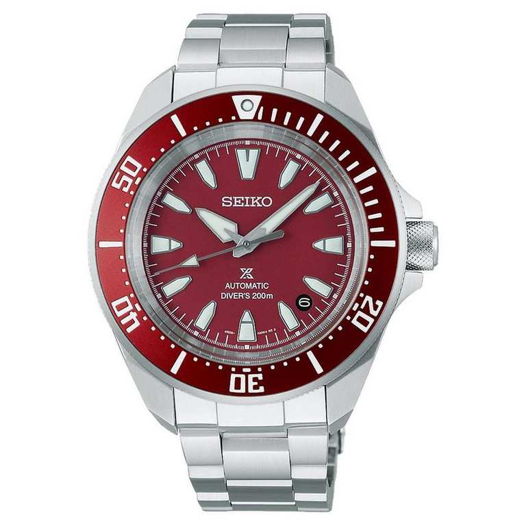 Seiko Prospex 4R Red Diver's 41.7mm Automatic Men’s Watch