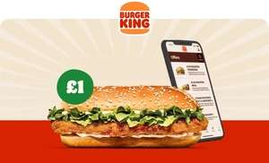 Chicken Royale / Vegan Royale for £1 + 100 extra loyalty points via App on 7th June @ Burger King
