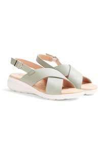 Cushion Walk - Cross Over Strap Sandals wide fit £1.99 to collect in store