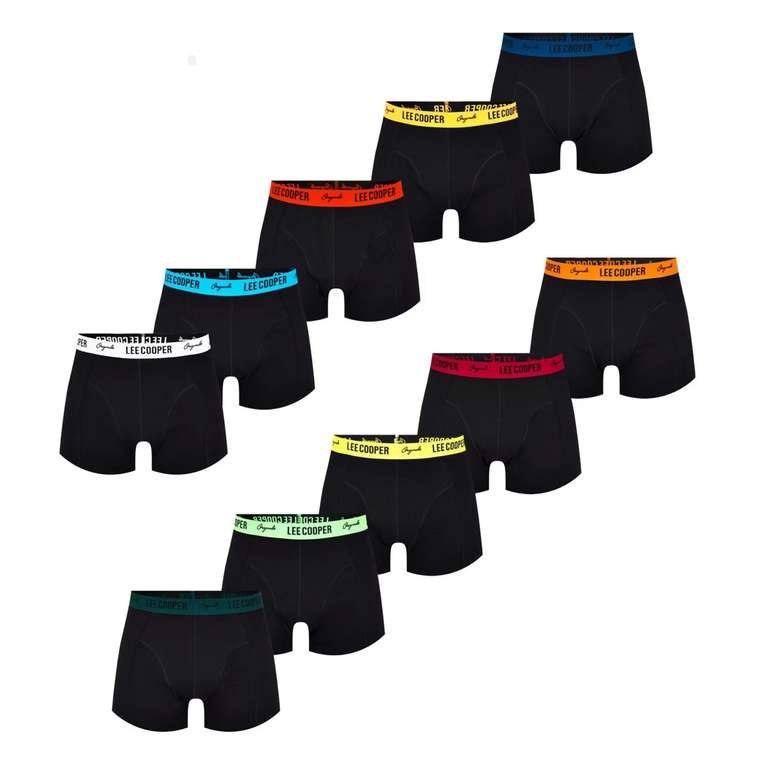 Lee Cooper Hipster Boxer Shorts for Men - Pack of 10