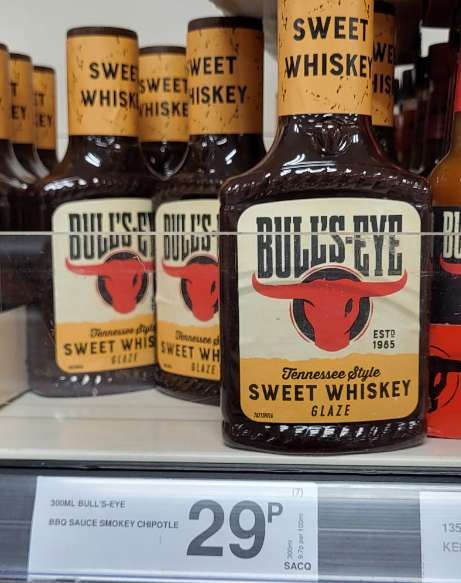 Bulls Eye Sweet Whiskey Glaze - 29p @ Farmfoods Halesowen