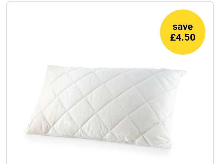 Wilko White Anti-Allergy Pillow Protector 75 x now £2.50 + Free Collection @ Wilko
