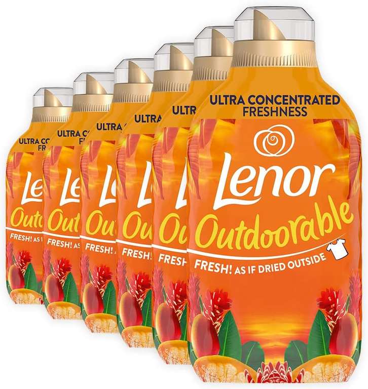 Lenor Outdoorable Fabric Conditioner 35 Washes, 6x 490ml, Northern Solstice / Tropical Sunset (discount also on S&S)